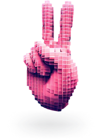 Peace Hand-Zeichen Illustration