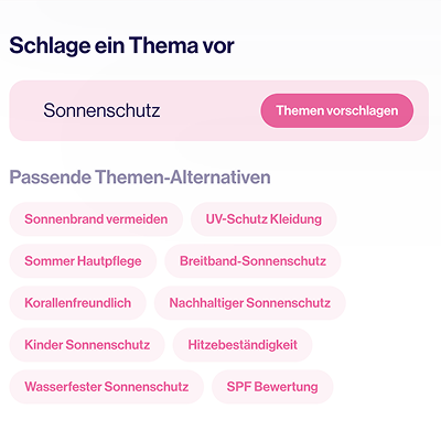 Offizin.ai Themenfinder